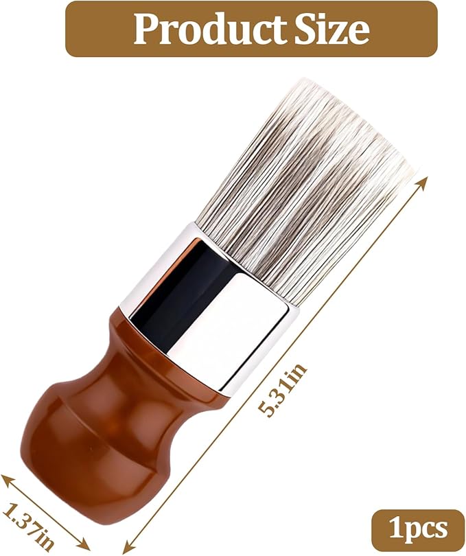 Salve Brush for Furniture, Wood Furniture Brush,Soft Bristles Wood Repair Clean Brush,Salve Wax Brushing Tool for Furniture Home Leather