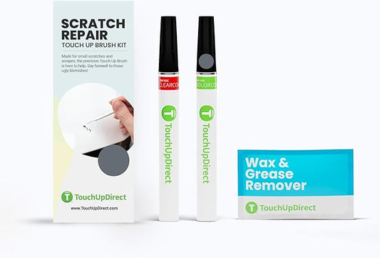 TouchUpDirect 1F9 Slate Metallic Compatible with Toyota Exact Match Scratch Repair Touch Up Paint - Brush Kit