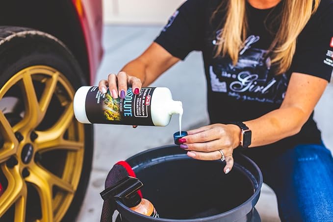 P&S Professional Detail Products Absolute Rinseless Wash – Premium Soap Alternative, Emulsifies Dirt, Softens Water, Safe on Paint, Coatings, Wraps, PPF & Interior Surfaces - 1 Gallon