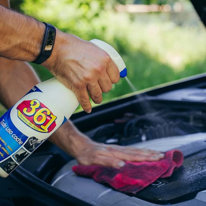 Sisbrill 361 Multi Purpose Car Interior Cleaner Spray - Stain Remover Seat Cleaner, Upholstery, Dashboard, Leather - Car Cleaning Supplies Interior and Exterior - Pack of 3 (25 fl oz each)