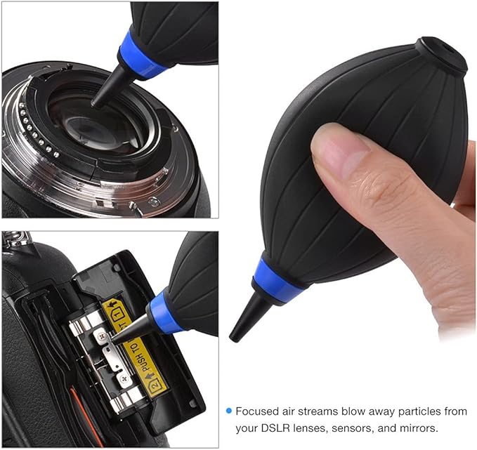 VSGO All-in-One Camera Cleaning Kit for APS-C Sensor Cameras (16mm) Compatible with Canon, Nikon, Sony, Pentax & DSLR, Includes CMOS Swabs, Lens Pen, Air Blower & More (DKL-20)