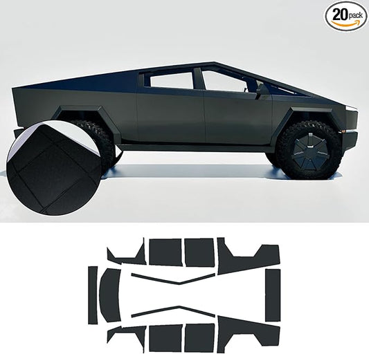Precut Paint Protective Film for Tesla Cybertruck 2024-2026 Full Body 8.5Mil TPU PPF Color Change Film Self Adhesive Scratch Protector Exterior Accessories (Phantom Black)