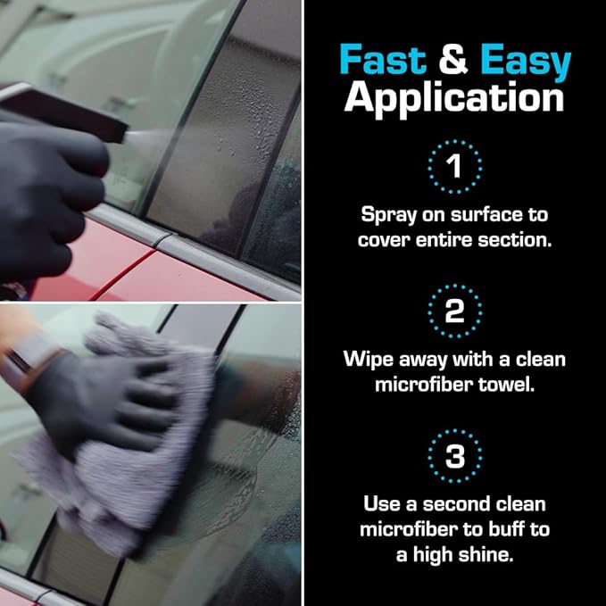 Ethos Defy - 3 in 1 Ceramic Coating - Waterless Car Wash Spray & Wax - Car Wax Spray Rnseless Wash - Hydrophobic Top Coat - Polish & Polymer Paint Sealant Protection - with Insta-Bond Technology