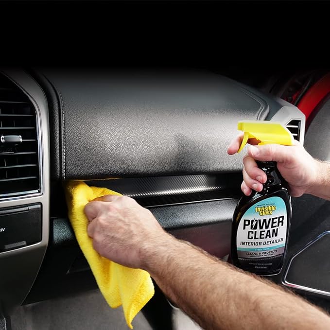 Stoner Car Care 99056 Interior Detailing 8-Piece Kit Includes Carpet and Upholstery Cleaner, Leather Cleaner, Trim Shine, Trim Clean, Premium Glass Cleaner, Power Clean, and Two Microfibers