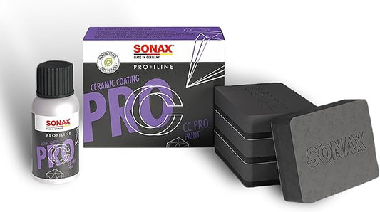 SONAX CC Pro Ceramic Coating Kit – 5 Year Professional Car Paint Protection | High Gloss Ceramic Sealant for Cars | Hydrophobic Coating for Long-Lasting Shine 50mL
