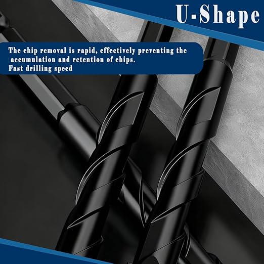 10pc 1/4” Black Ceramic Tile Drill Bit, 6mm Porcelain Drill Bit Concrete Drill Bit for Glass,Brick,Plastic,Cement,Wood,Ceramic,Metal,Marble.