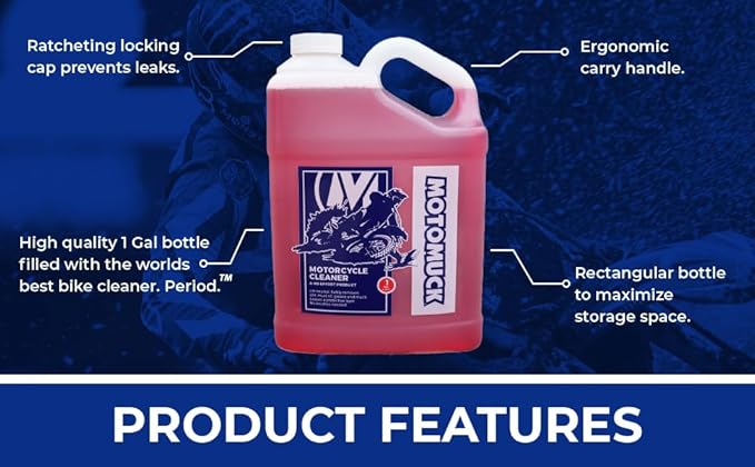 PH Neutral Nano Tech Motorcycle cleaner - Bike Cleaner - Bike Wash - Safe On All Surfaces and All Types of Motorcycle- (1 gallon Bottle)