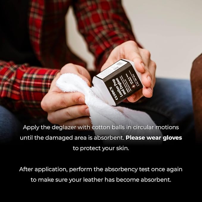 Clyde's™ Leather Preparer and Deglazer | Best for Non Absorbent Leather Surfaces | Remove Factory Finishes from Furniture, Auto Interior, Tack, and Shoes | to Be Used Before Leather Recoloring Balm