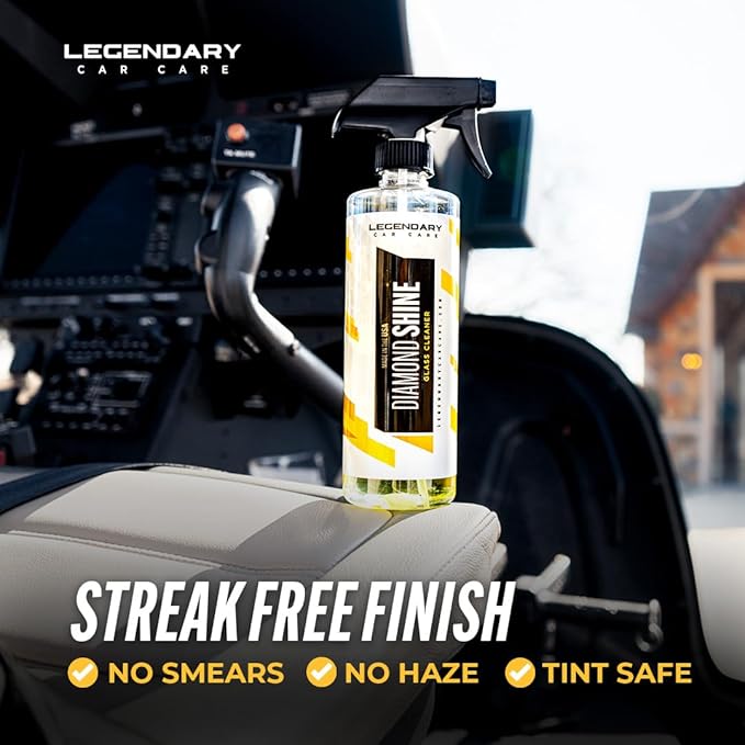 Legendary Glass Cleaner 16oz - Auto Window Cleaner Spray for Car Windows & Windshield - No Streaks, Ammonia-Free, Tint Safe - Interior/Exterior Use