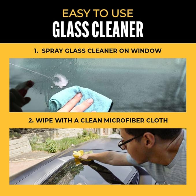 Legendary Glass Cleaner 64oz (Half Gal.) - Auto Window Cleaner Spray for Car Windows & Windshield - No Streaks, Ammonia-Free, Tint Safe - Interior/Exterior Use