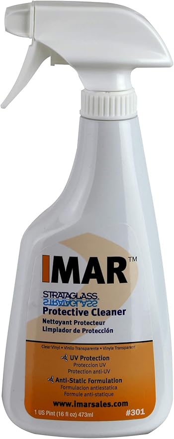 Bundle Includes 16 Ounce Bottles of Imar 301 Strataglass Cleaner, 302 Polish, 401 Yacht Soap with 1 Microfiber Detailing Cloth (4 Total Items)