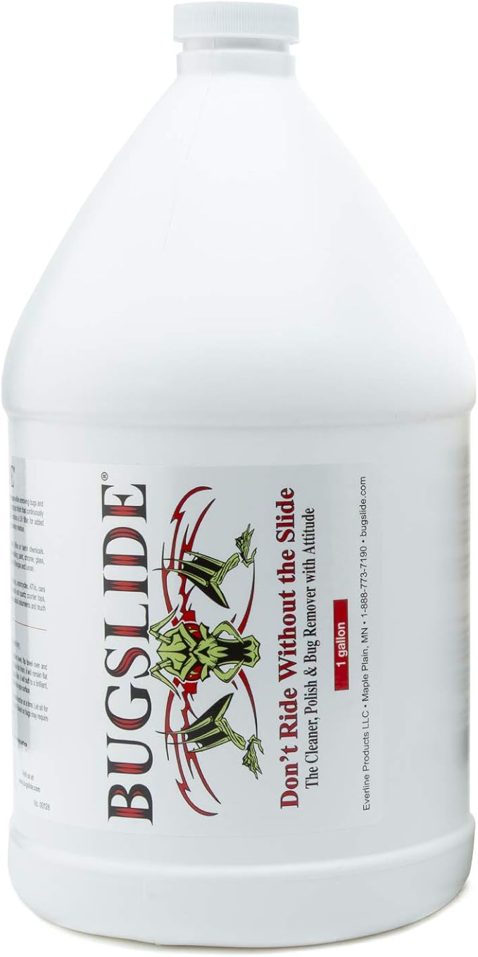 BugSlide 1 Gallon Cleaner Refill for Spray Bottles & Travel Kits - All Surfaces Cleaning and Detailing Solution for Vehicle Interior and Exterior Use - Shines, Degreases, Polishes