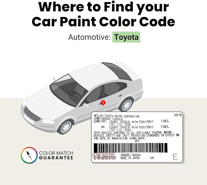 TouchUpDirect 8W7 Blue Crush/Dark Blue Metallic Compatible with Toyota Exact Match Scratch Repair Touch Up Paint - Brush Kit