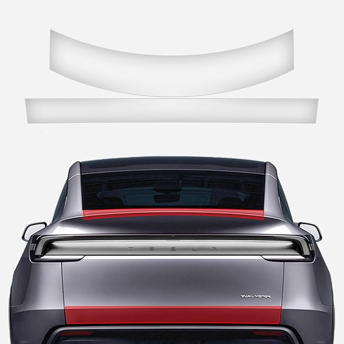 (2pcs in 1Set) Tesla Model Y Juniper Trunk Top & Bottom PPF Film, Wrap, Scratches, and Salt & Mud Damage