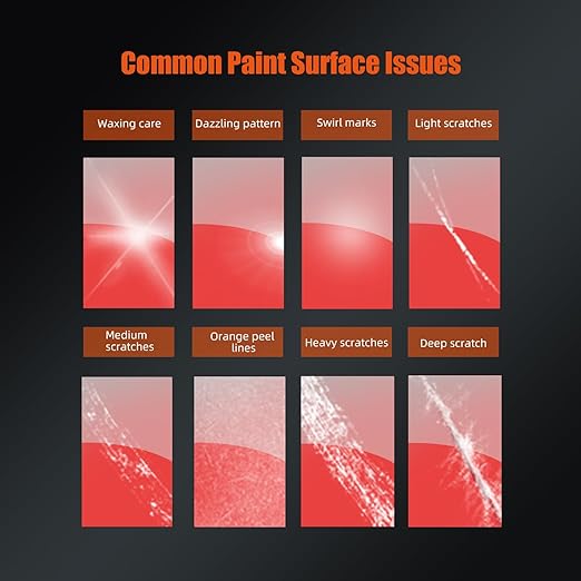 Buffing Polishing Pads, SPTA 5Pcs 4.5 Inch Face for 4 Inch 100mm Backing Plate Mix Cutting force Buffing Pads Cutting Polishing Pad Kit For Car Buffer Polisher Compounding,Polishing, Waxing-FPTFS4-MIX