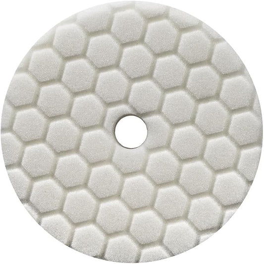Chemical Guys BUFX114HEX5 Hex-Logic Quantum Light-Medium Polishing Pad, White (5.5 Inch Fits 5 Inch Backing Plate)