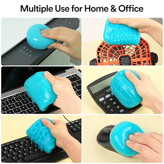 PULIDIKI Car Cleaning Gel Clean Putty, Universal Car Interior Cleaner Slime, Perfect Cleaning Kit Supplies, Auto Detailing Tools Accessories, Dust Remover Gifts for Men Women Blue