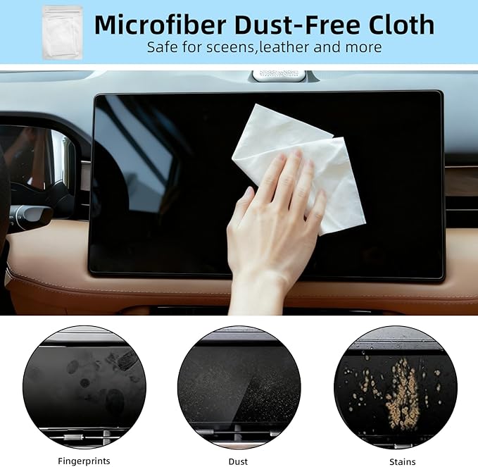 TICARVE Car Interior Detailing Cleaning Kit-10Pcs Car Screen Cleaner,Clean Gel, Detailing Brush, Cleaning Tools for Car, Keyboard and Interior Cleaning