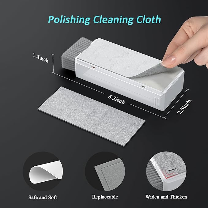 Car Screen Cleaner Spray and Wipe, Car Interior Cleaner Detailing Kit Screen Cleaning Tool for Touchscreen Display Dashboard, Car Detailing Brush for Tesla Jeep BMW Honda Benz Chevy