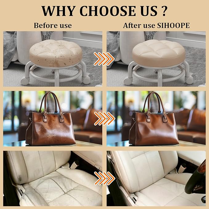 8.8oz Leather Recoloring Balm with 100ml Mink Oil,Light Brown Leather Repair Kit for Furniture,Leather Repair Cream,Leather Scratch Repair for Car Interior,Leather Conditioner for Couch