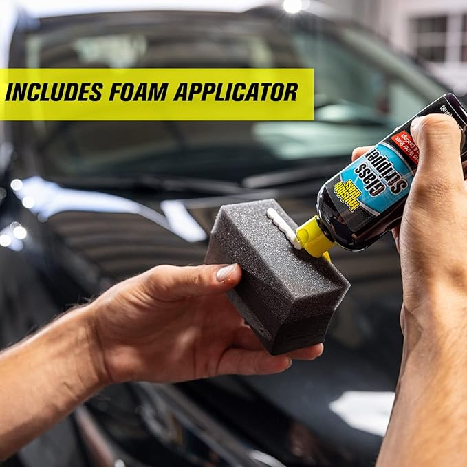 Invisible Glass 91411 Glass Stripper – Hard Water Spot Remover – Strips Coatings, Waxes, Oils & Road Film – Preps Windshields for Rain Repellent & Ceramic Coating – 4 Fl Oz