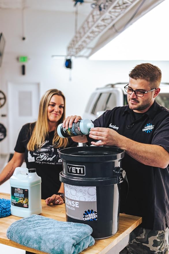 P&S Professional Detail Products Absolute Rinseless Wash – Premium Soap Alternative, Emulsifies Dirt, Softens Water, Safe on Paint, Coatings, Wraps, PPF & Interior Surfaces - 1 Quart