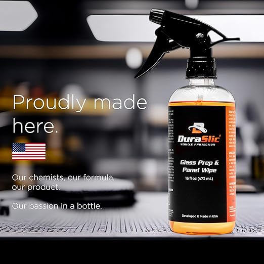Glass Prep & Panel Wipe 16oz – Professional-Grade Surface Preparation Spray for Ceramic Coatings, Removes Oils & Residue, Streak-Free Finish, Made in USA
