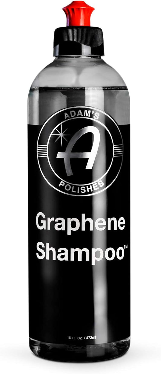 Adam's Polishes Graphene Shampoo 16oz - Ceramic Coating Infused Car Wash Soap - Powerful Cleaner & Protection In One Step - pH Neutral, High Suds For Foam Cannon, Foam Gun, Or Detailing Bucket