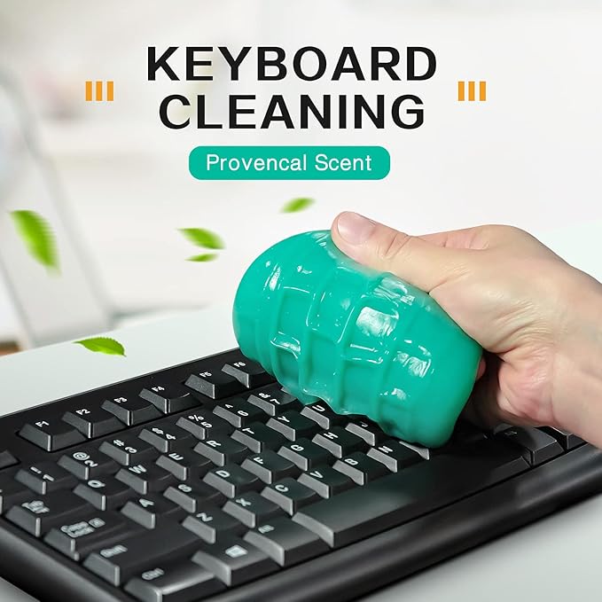 TICARVE 2Pack Cleaning Gel for Car Putty Car Slime Cleaning Car Detail Putty Tools Car Interior Cleaner Automotive Car Cleaning Kits Keyboard Cleaner Blue Green (320g/11.2oz)