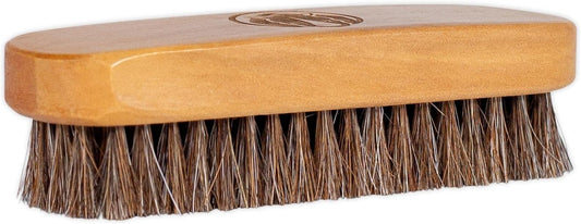 Horse Hair Brush Kit - Ideal for Boot or Shoe Brushes - Soft Non-Scratching Horsehair Bristles - Comfy Hard Wood Handle for Cleaning, Polishing, Shining Leather Boots or Shoes