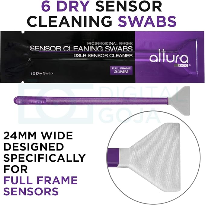 Altura Photo Professional Camera Cleaning Kit for Full Frame DSLR & Mirrorless Cameras - Lens and Sensor Cleaner - Includes Case, Spray, Swabs, Blower, Brush, Tissue Paper