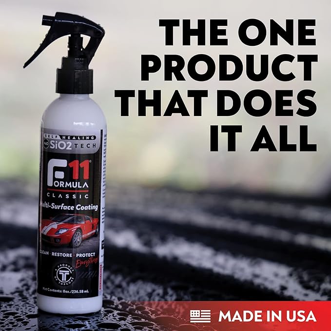 TopCoat F11 Car Polish & Sealer for Cars, Motorcycles, RVs and More – Water-Based Alternative to Ceramic Car Wax - 8 oz F11 Top Coat Spray Bottle