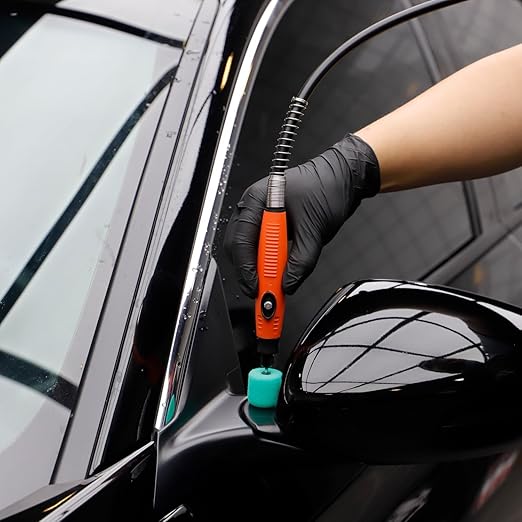 Mini Buffing Polishing Pads, 32Pcs Mini Detail Polisher Pads Use On Rotary Tools,Cordless Electric Drill, Polisher Tool for Tight Area Detailing Polishing Waxing and Sealing Glaze -HTDEPMIXUS