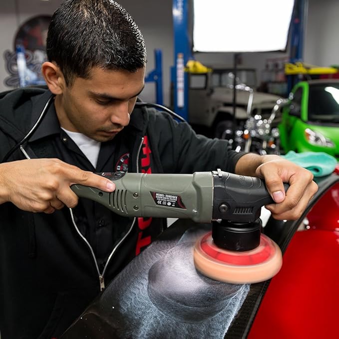 Chemical Guys 10FX Random Orbital Polisher Kit - 9-Piece Detailing Kit - Torqx Polisher, Pads, Polishes, and Compounds, 700W 8mm Orbit, Digital Display, Safe for Cars, Trucks, SUVs & More