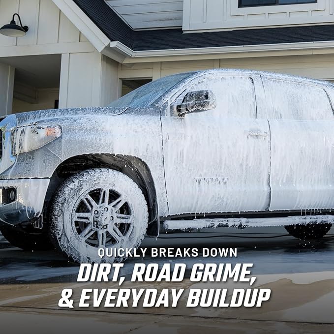 Slick Products Hybrid Ceramic Wash & Wax Super Concentrate – Extra Thick Foaming Car Shampoo & Motorcycle Wash Soap with Wax Protection – Perfect for Foam Cannon – 64 oz.