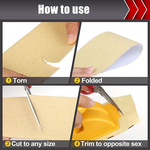 100 Grit PSA Longboard Sandpaper, 20-Yard Long Continuous Roll 2-3/4" Wide Self-Adhesive Sanding Paper for Auto Body Woodworking Metalworking