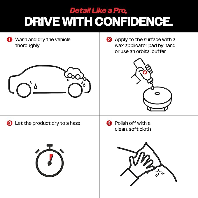 Malco Cherry Flash Automotive Liquid Paste Wax – Protect & Shine Your Vehicle/Easiest Way to Hand Wax Your Car/Lasting Gloss & Protection For Cars, Trucks, Boats and Motorcycles / 1 Gal. (124801)