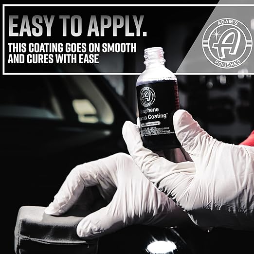 Adam's Polishes UV Graphene Ceramic Coating - 10H Ceramic Coating for Cars W/UV Glow Technology | 7+ Years of Protection | Apply After Car Wash Clay Bar Car Buffer Polisher | Boat RV Motorcycle
