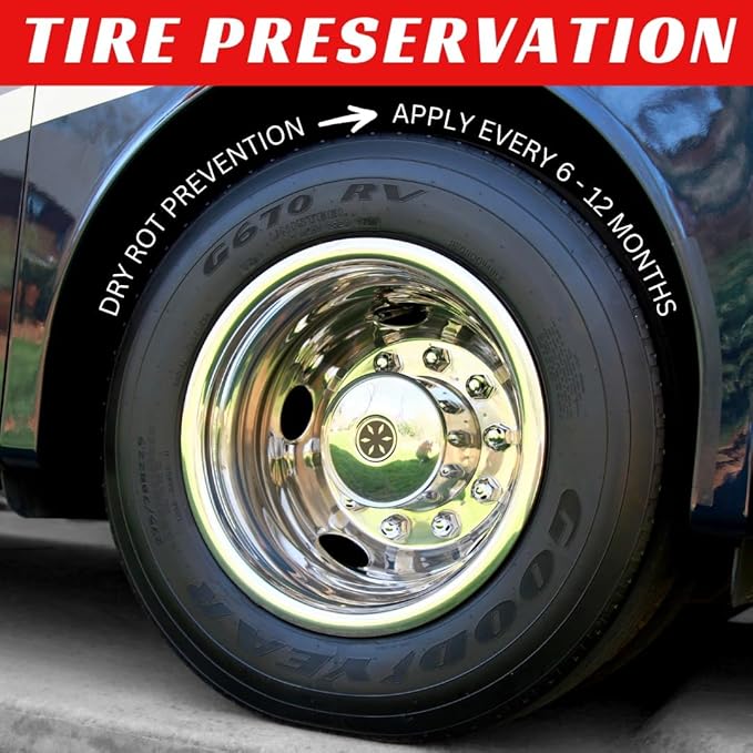 RENEW PROTECT - SATN - Real Restoration & True Protection, Dry-Seal Protectant for Tire & Trim, Low- Mid Shine, Mats - RV- Motorcycle-Safe, Acrylic Ceramic-Hybrid Protectant, Wash-Proof, 5 min 16oz