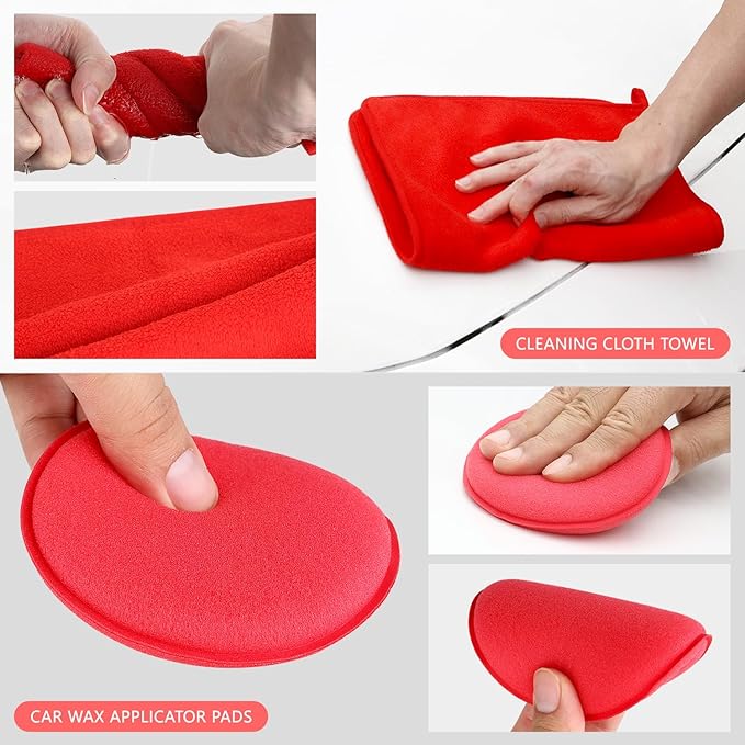 DNA Motoring 25pcs Car Detailing Brush Set, Car Detailing Kit, Interior Kit with Drill Brush Set, Windshield Cleaning Tool, Professional Car Care kit for Interior & Exterior, Wheel, TOOLS-00278-A