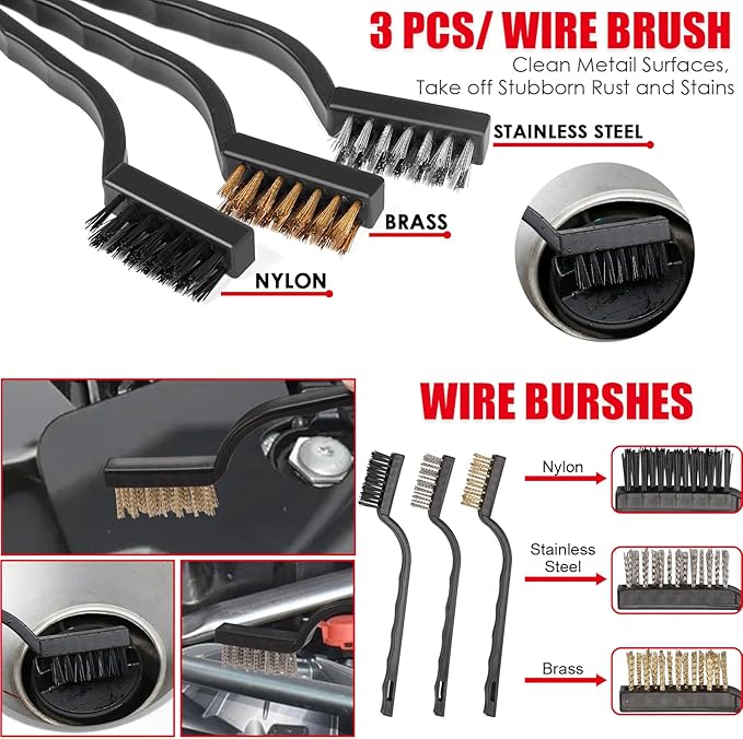 Viewsun Windshield Cleaner Tool, 17Pcs Red Car Interior Cleaning Kit, Car Detailing Kit Interior Cleaner, Car Detailing Brushes, Car Cleaning Gel, Inside Cleaning Supplies Accessories for Women Girls