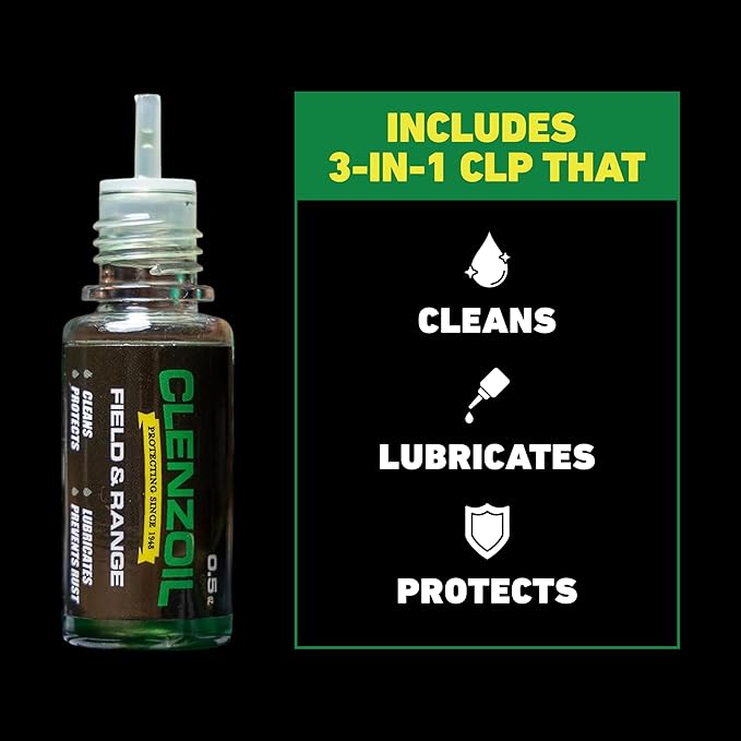 CLENZOIL Field & Range Pistol Basics Cleaning Kit | Complete Handgun Cleaning Set