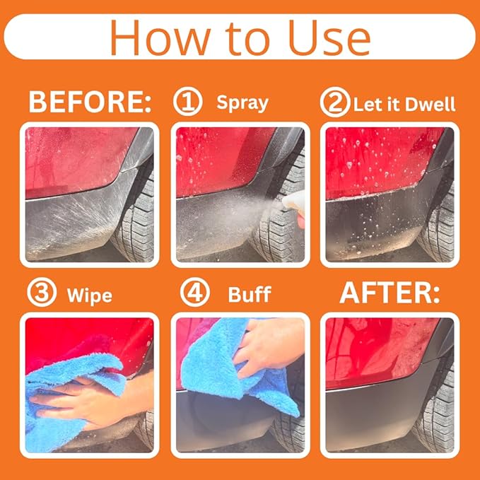 Shinykings Wash&Shine 66 32 fl.oz WATERLESS Car Wash with Ultra Car Shine Effect Powerful Car Wash Spray or Foam Soap for All Surfaces | Scratch-Free & Biodegradable Car Cleaner | 32 fl.oz.