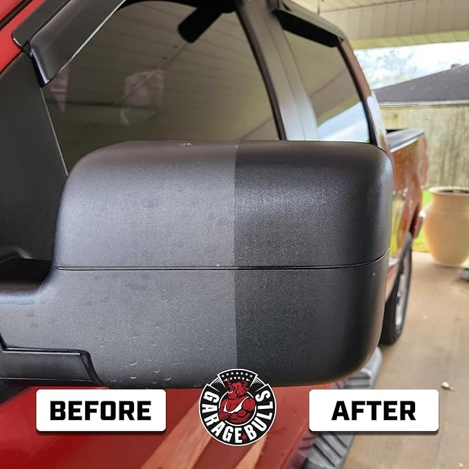 garage bulls Plastic Restorer for Cars - Hydrophobic Ceramic Coating - Ultimate Exterior & Interior Protection with Original Matte Finish