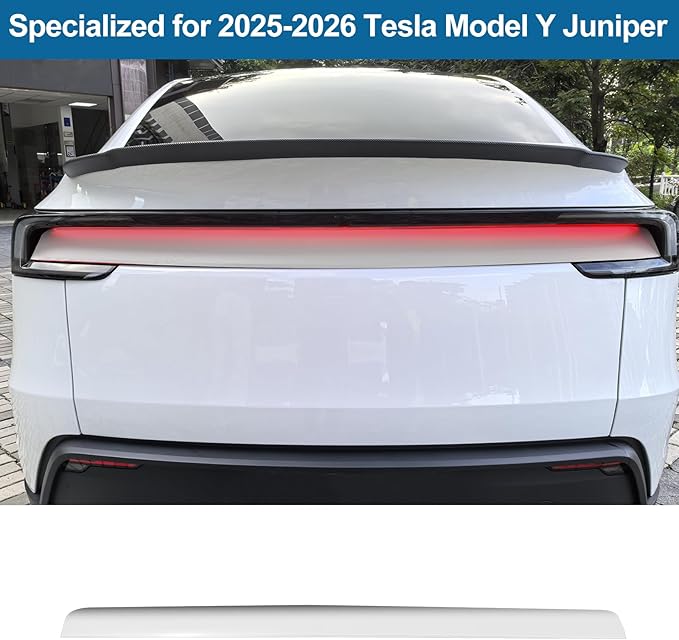 PPF Film for Tesla Model Y Juniperlliftgate Applique Wrap Sticker Exterior for Model Y Juniper Accessories Precut Protective Film Daytime Running Lights Trim Film (White)