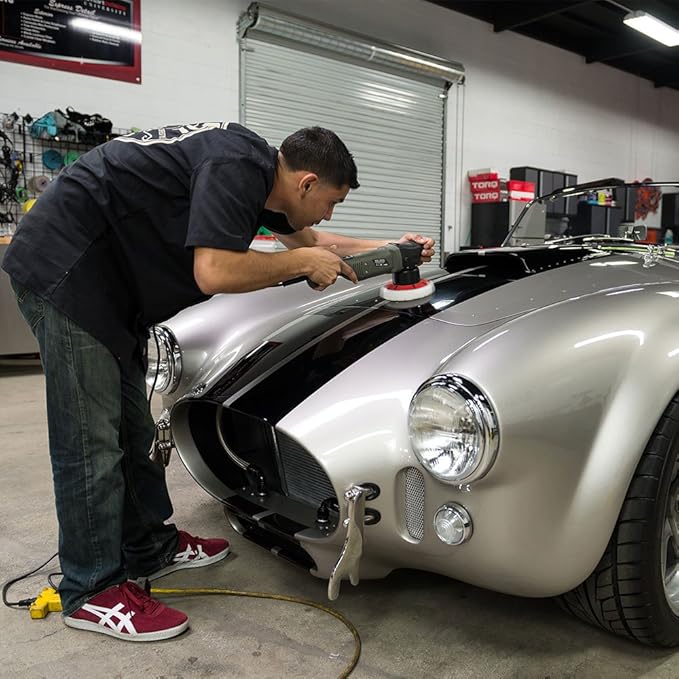 Chemical Guys 10FX Random Orbital Polisher Kit - 9-Piece Detailing Kit - Torqx Polisher, Pads, Polishes, and Compounds, 700W 8mm Orbit, Digital Display, Safe for Cars, Trucks, SUVs & More