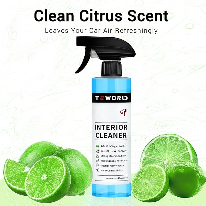 Tesla Seat Cleaner Remover Stain Biodegradable, Safe on White & Black Vegan Leather, Tesla Interior Cleaning Products for Seats, Console, Dash, Tesla Model 3/Y/S/X Accessories for 2025 | 2026