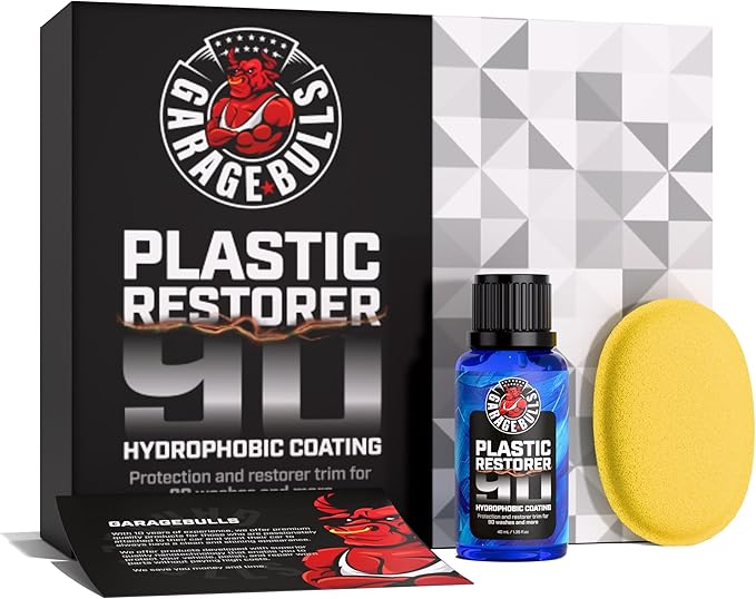 garage bulls Plastic Restorer for Cars - Hydrophobic Ceramic Coating - Ultimate Exterior & Interior Protection with Original Matte Finish