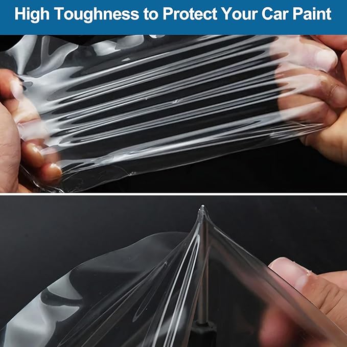 PPF Film for Tesla Model Y Juniperlliftgate Applique Wrap Sticker Exterior for Model Y Juniper Accessories Precut Protective Film Daytime Running Lights Trim Film (Carbon Fiber)