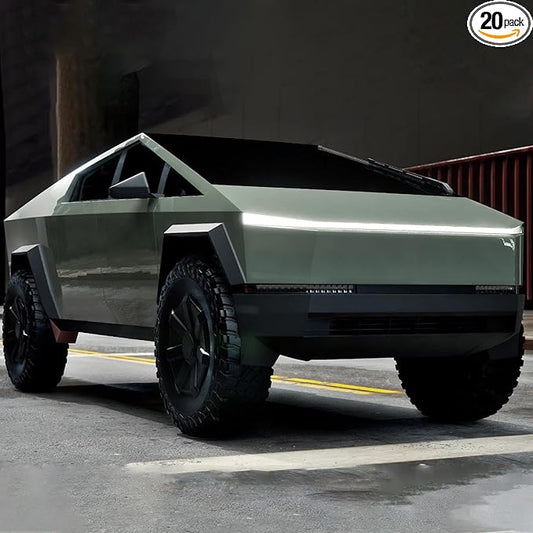 Precut Paint Protective Film for Tesla Cybertruck 2024-2026 Full Body 8.5Mil TPU PPF Color Change Film Self Adhesive Scratch Protector Exterior Accessories (Dark Green)